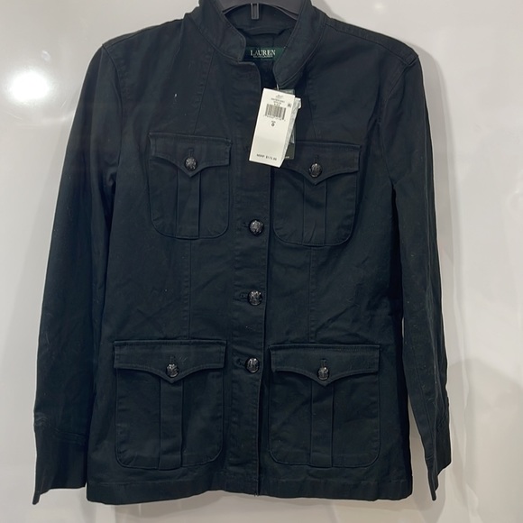 Brand new with Tag Polo Ralph Lauren SPSU20 Black Jacket size 0 Army Style - Picture 11 of 11